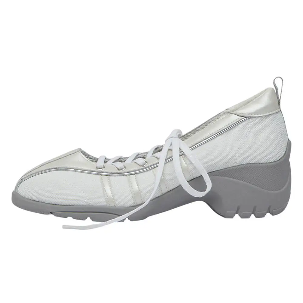 Model Lace Up Ballet Heeled Sneakers