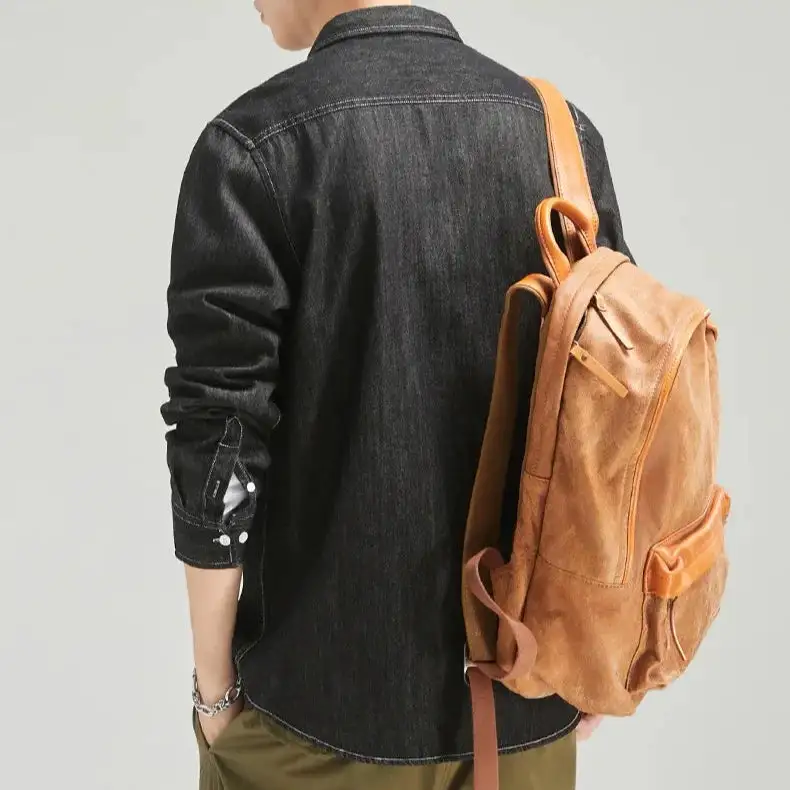 Washed Denim Western Shirt