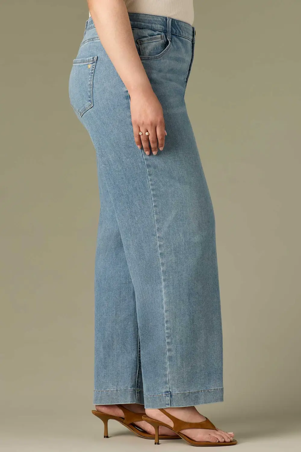 Everyday Plus Size High Rise Wide Leg Jeans