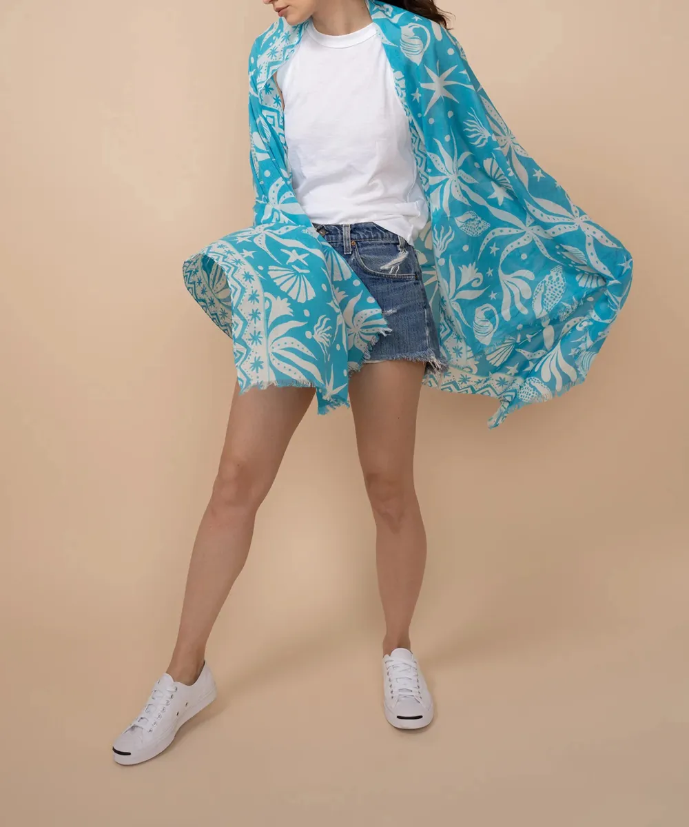 Hawaiian Ocean Casual Style Sarong Wrap