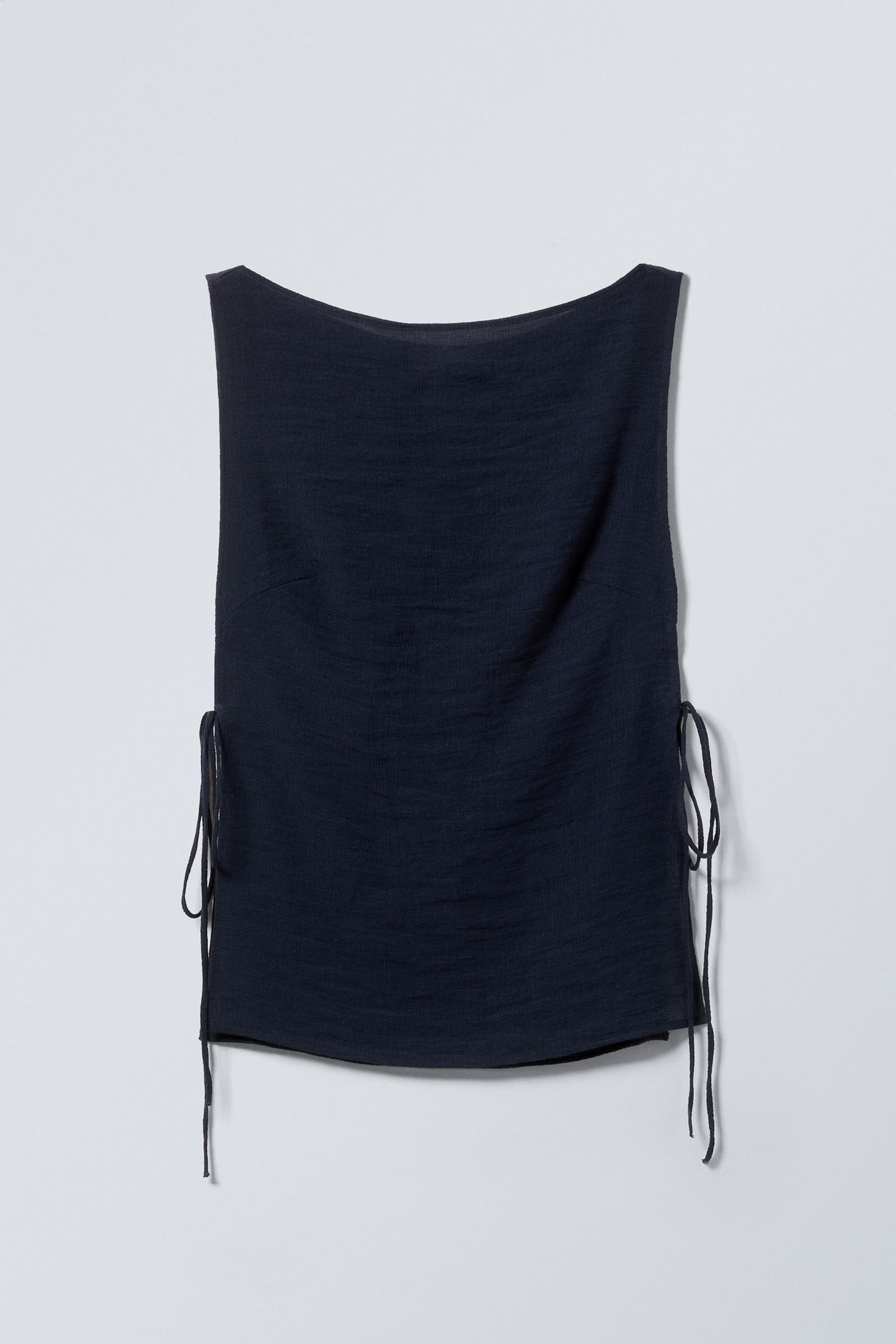Side Tied Boat Neck Tank