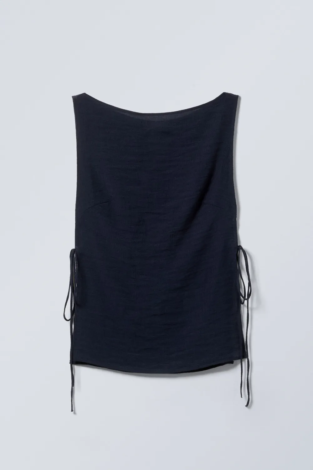 Side Tied Boat Neck Tank