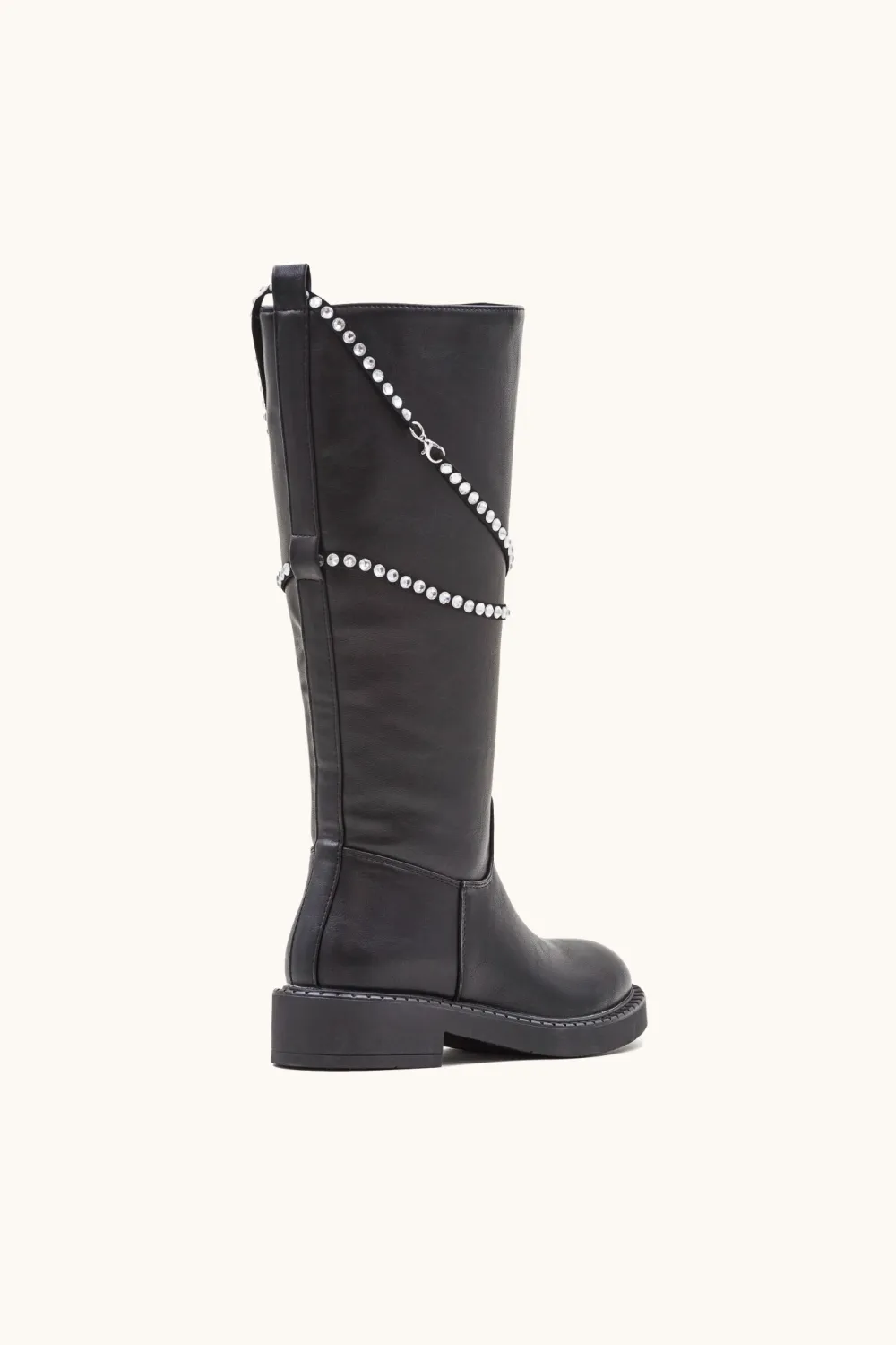Removable Chain Ankle Boots
