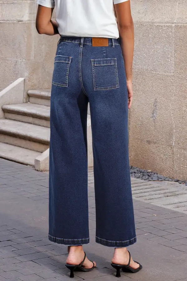 Mimimalist Patch Pocket Womens Shift Jeans