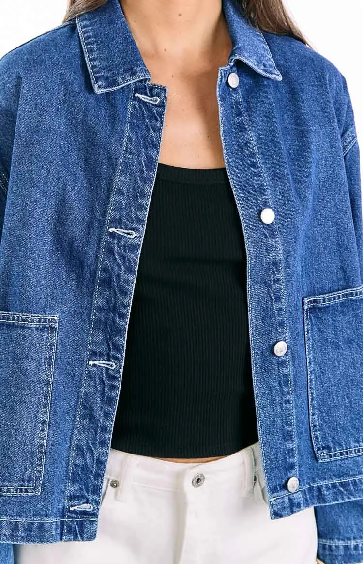 Contrast Mid Jacket