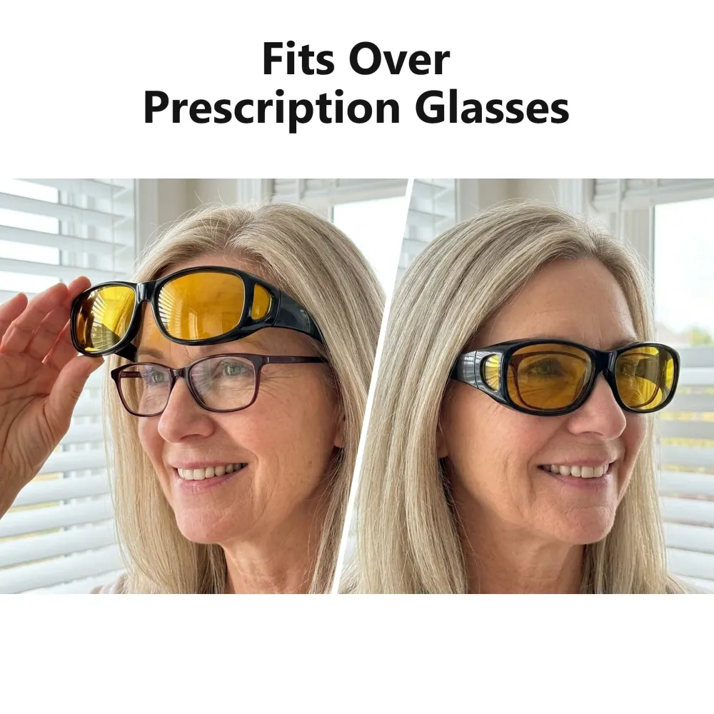 Polarized glasses for day and night driving