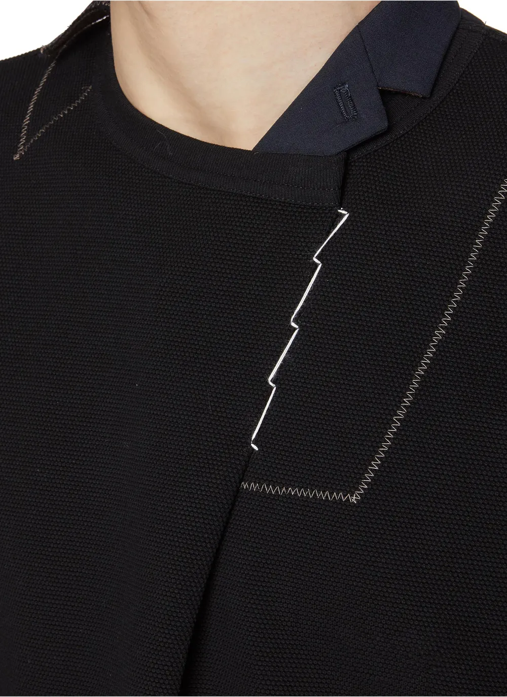Minimalist Retro Design Sense Loose Black Polo Shirt