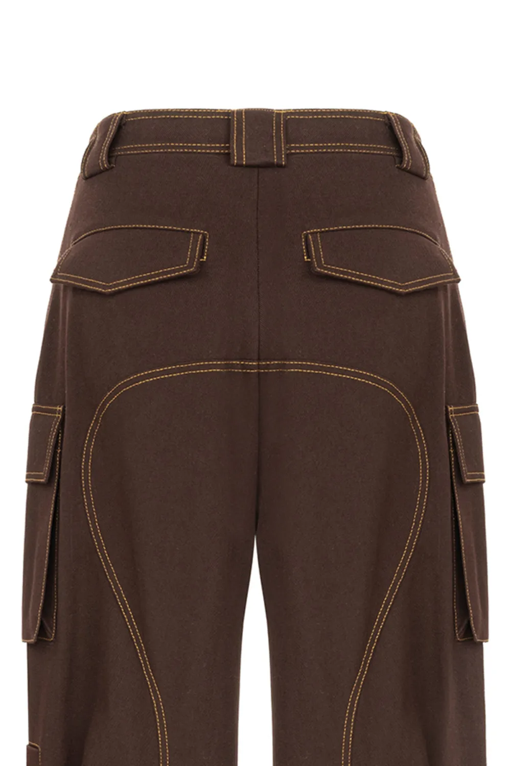 Cargo Pants-Brown