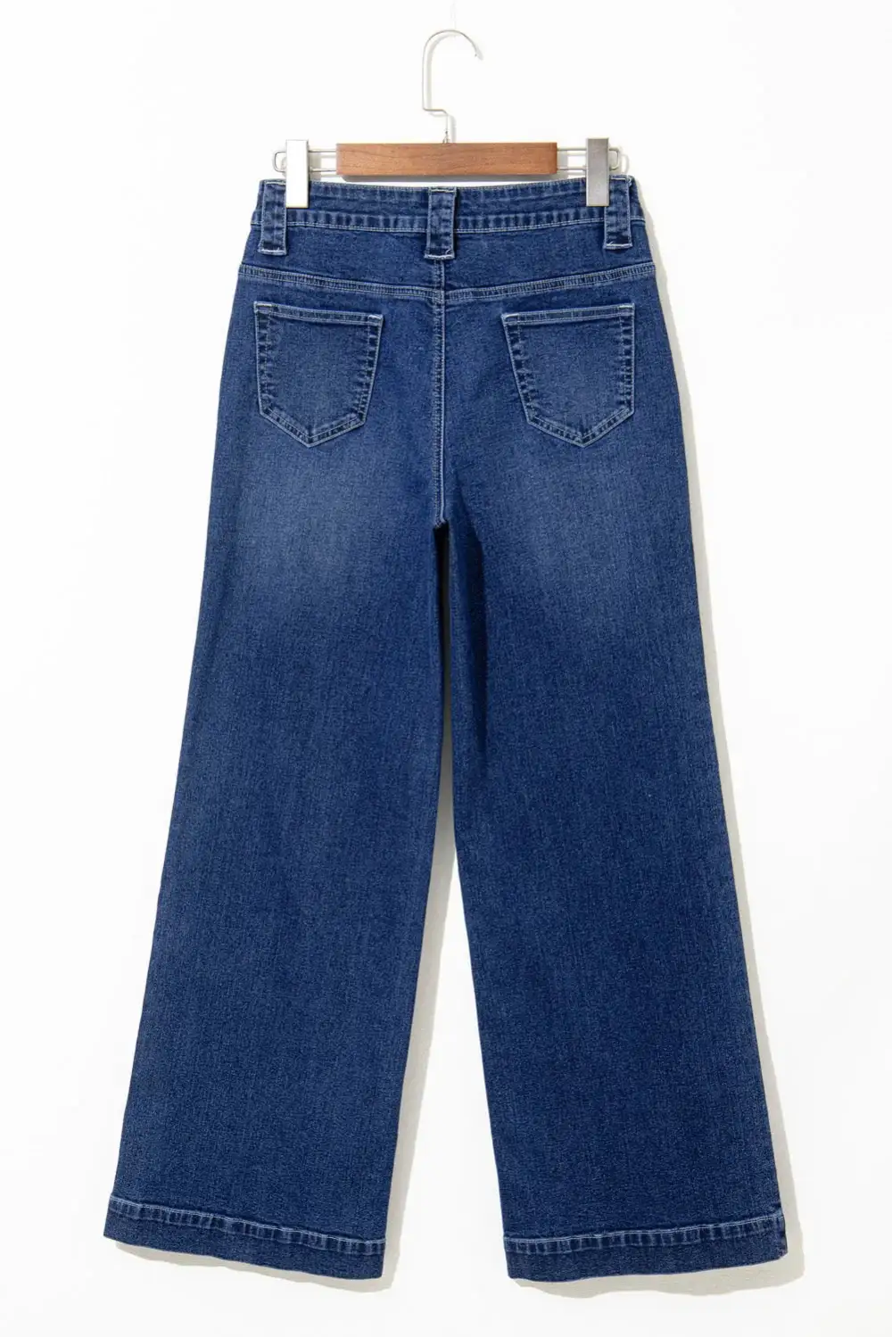 Wide Leg High Waist Pocketed Jeans