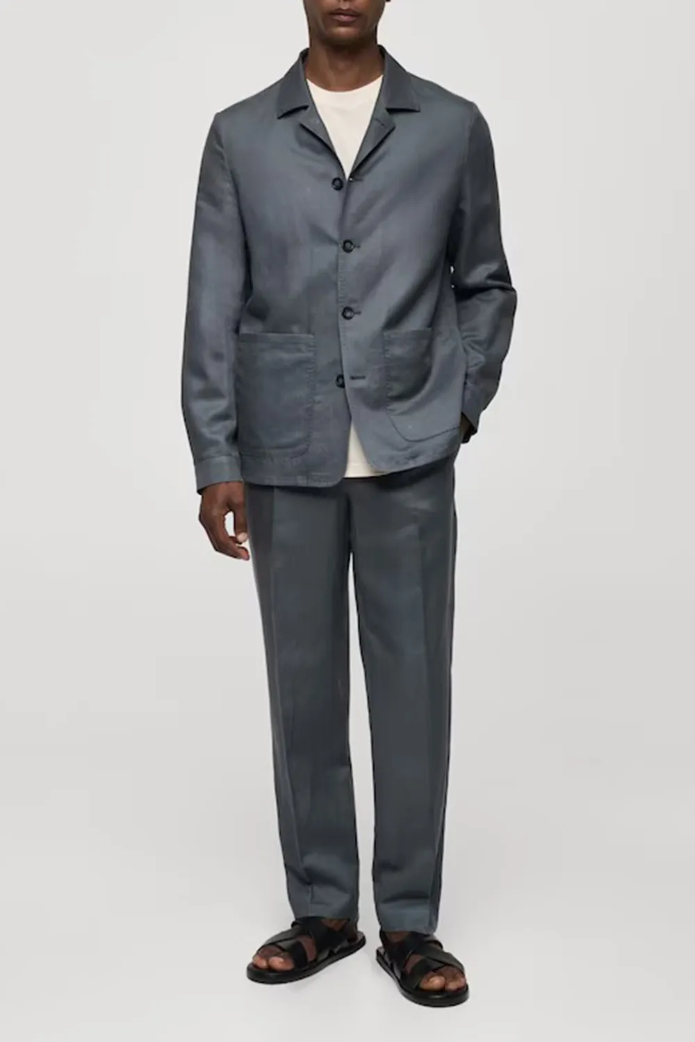 Lyocell Linen Overshirt With Pockets