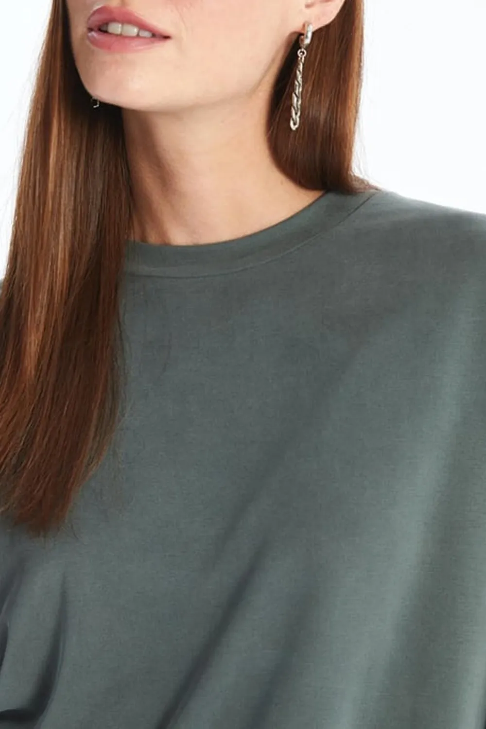 Modal Blended Women's Loose Short Sleeves