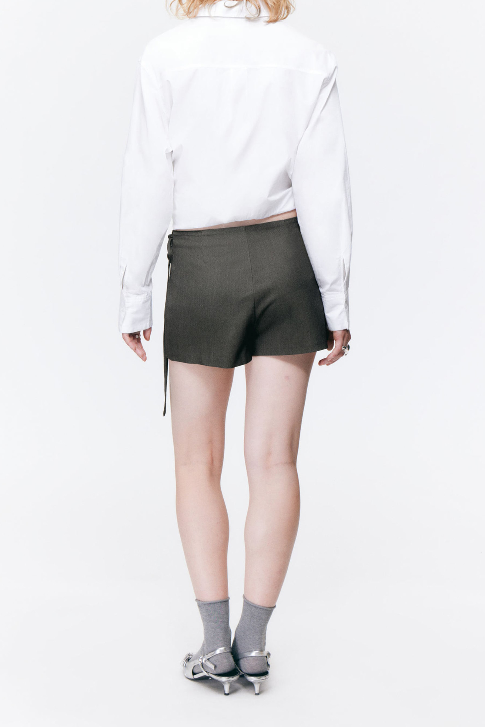 Side Tied Mini Skort