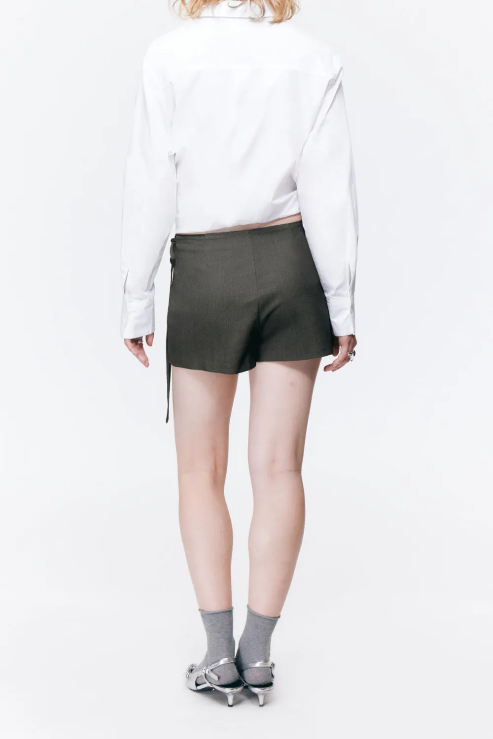 Side Tied Mini Skort