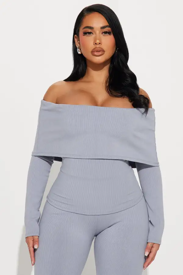 Shaila Snatched Pant Set - Slate Grey
