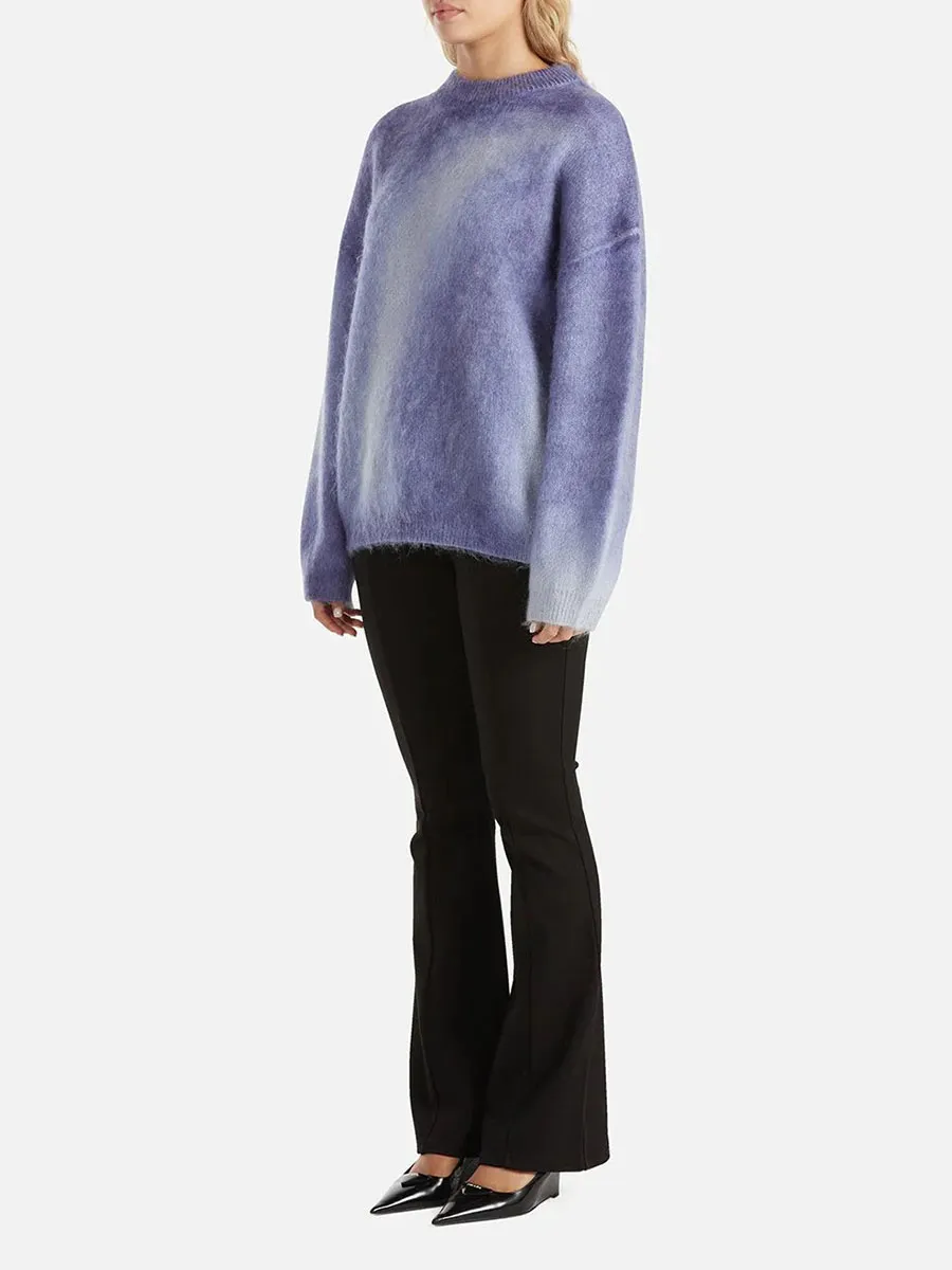 Ombre Spray Knit Pullover
