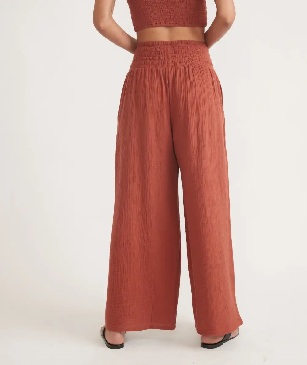 Sophia Double Cloth Palazzo Pant