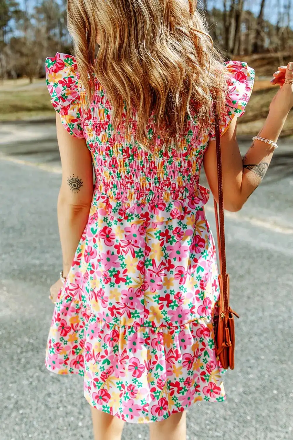 Easy Ruffle Trim Smocked Dress