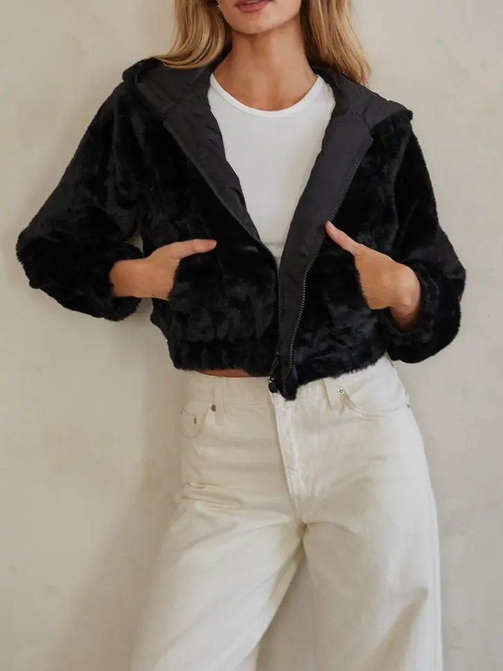 Reversible Faux Fur Jacket