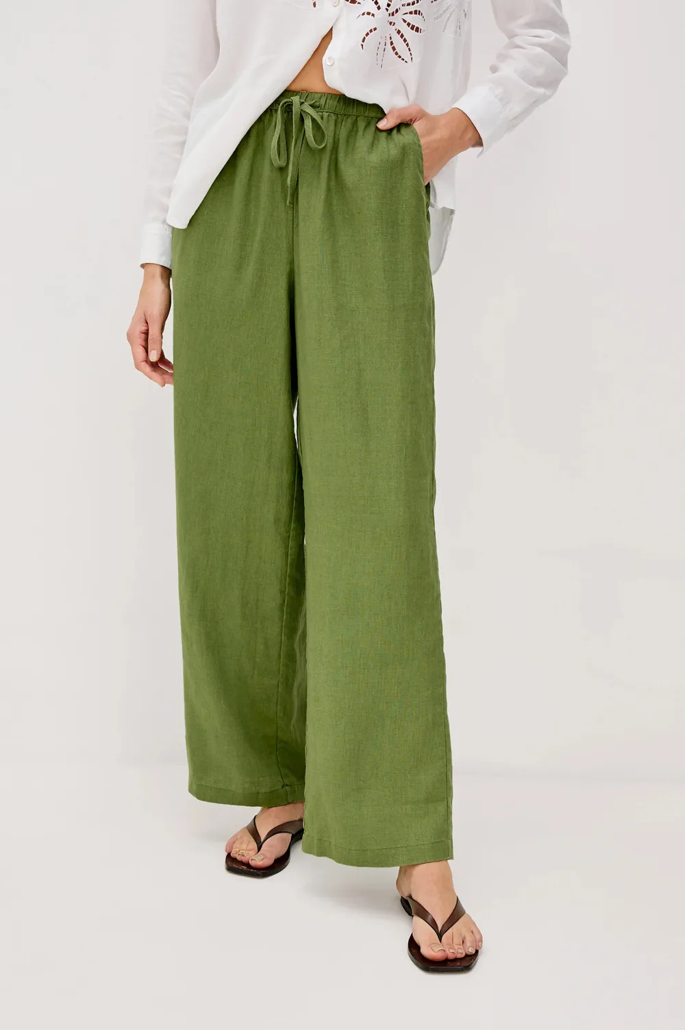 Linen Cool And Quick-Drying Straight-Leg Pants