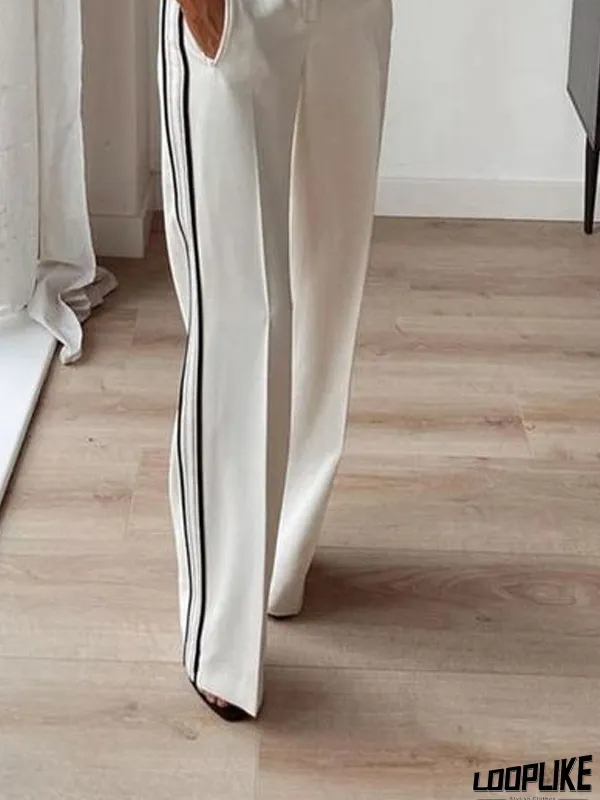 Loose Urban Fashion Low Waist Straight Long Pants