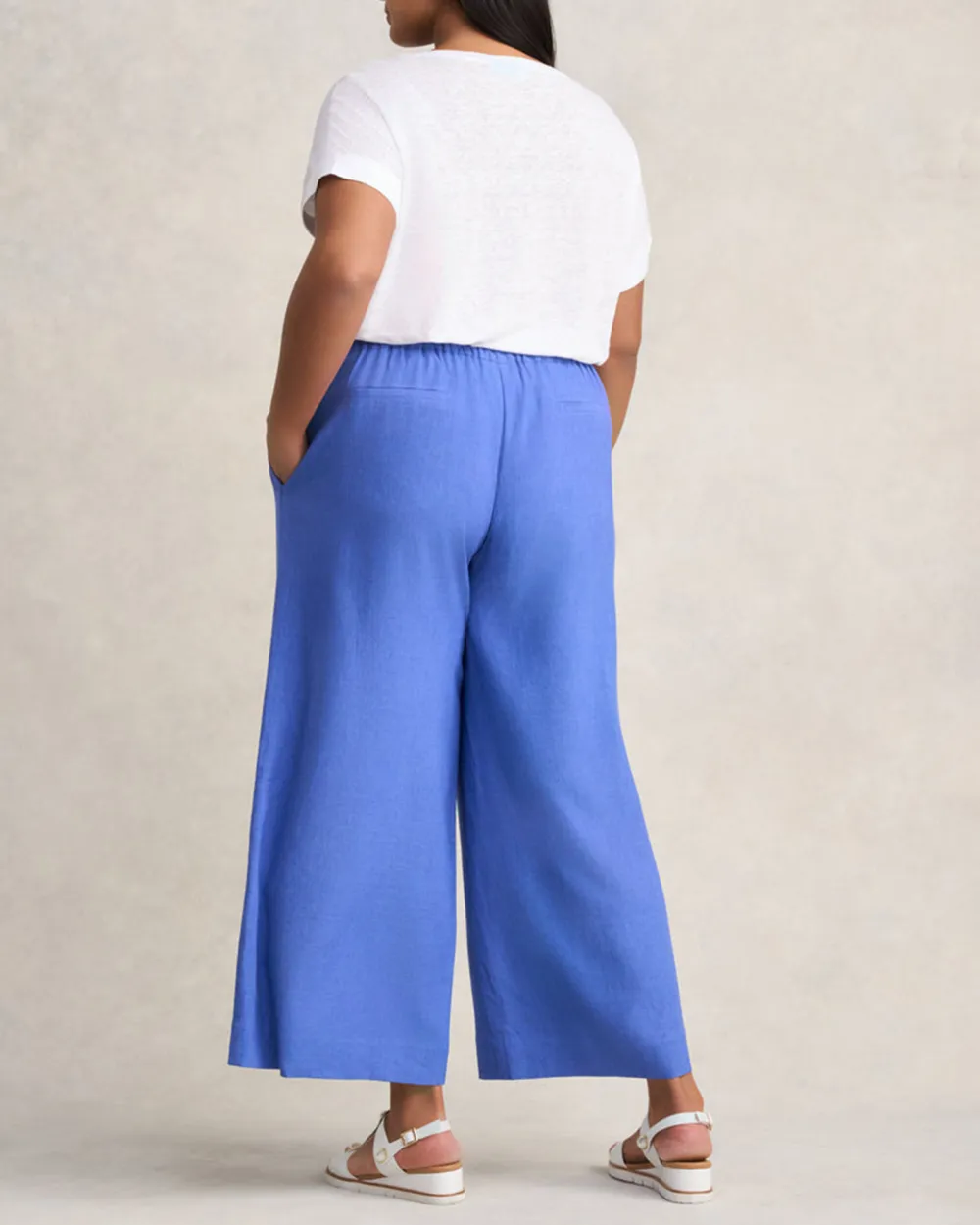 Pocket Detail Wide Leg Pant