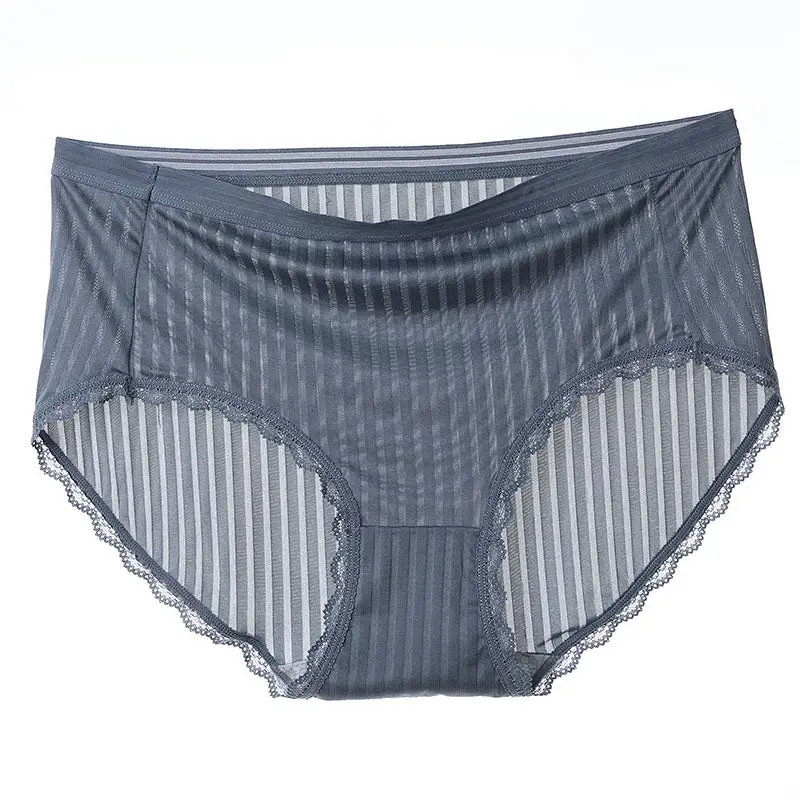 Plus Size High Waist Seamless Breathable Brief Panty