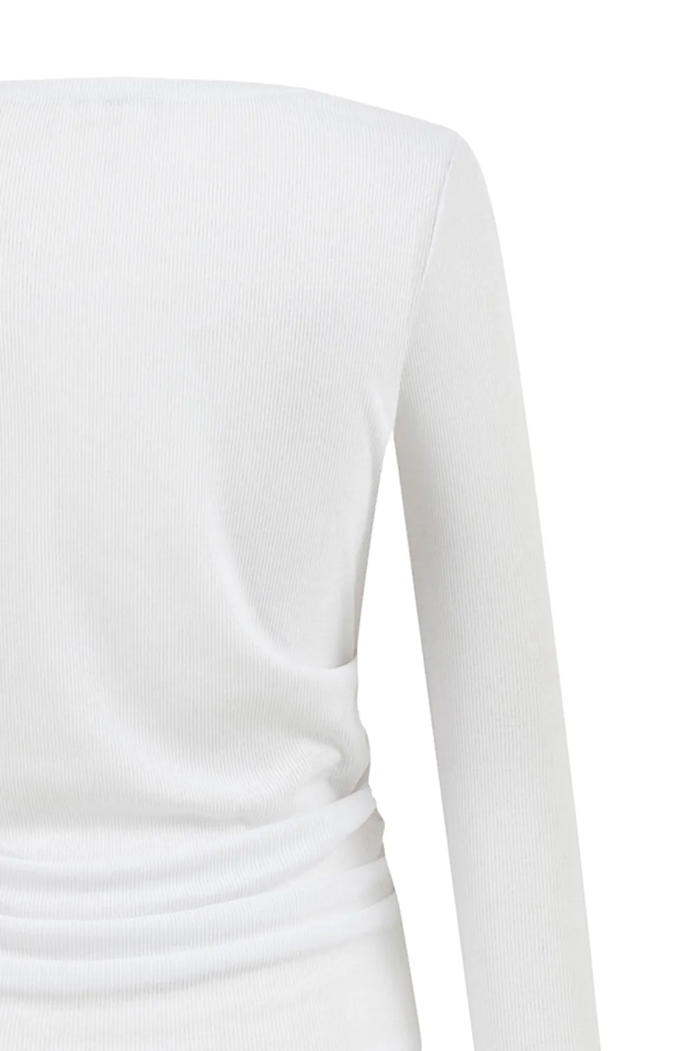 Long Sleeve Top-White