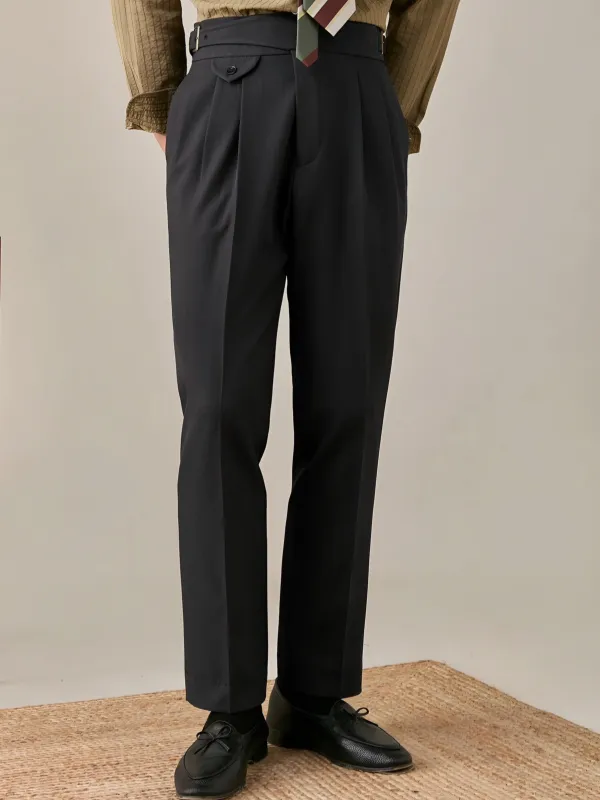 Clean Buckle Waist Trousers