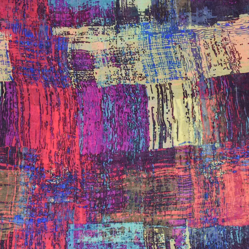 Flowing Abstract Print Scarf