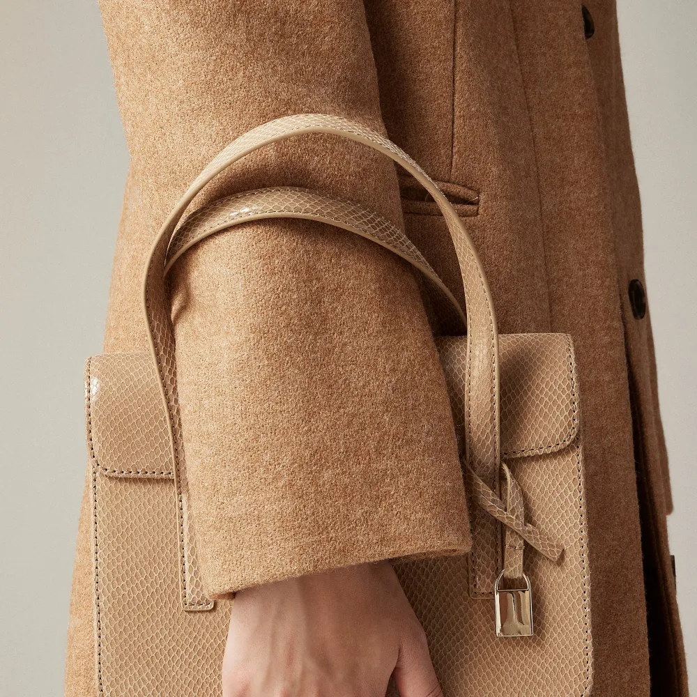 Topcoat Wool-Blend Melton