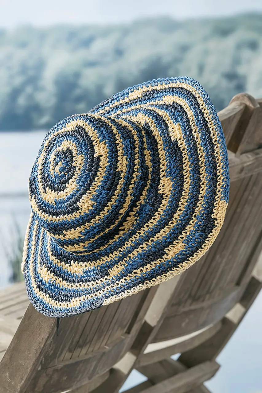 SPACE-DYE CROCHET SUN HAT