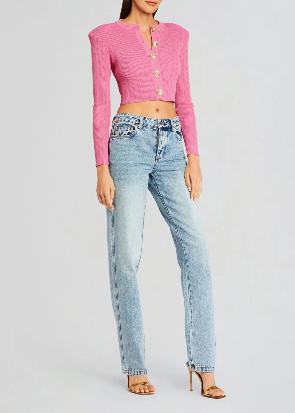 Knit Cropped Cardigan Jacket