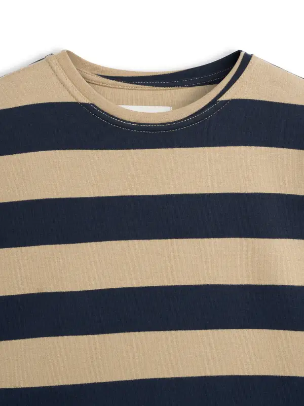 Beige Relaxed Fit Organic Cotton T-Shirt