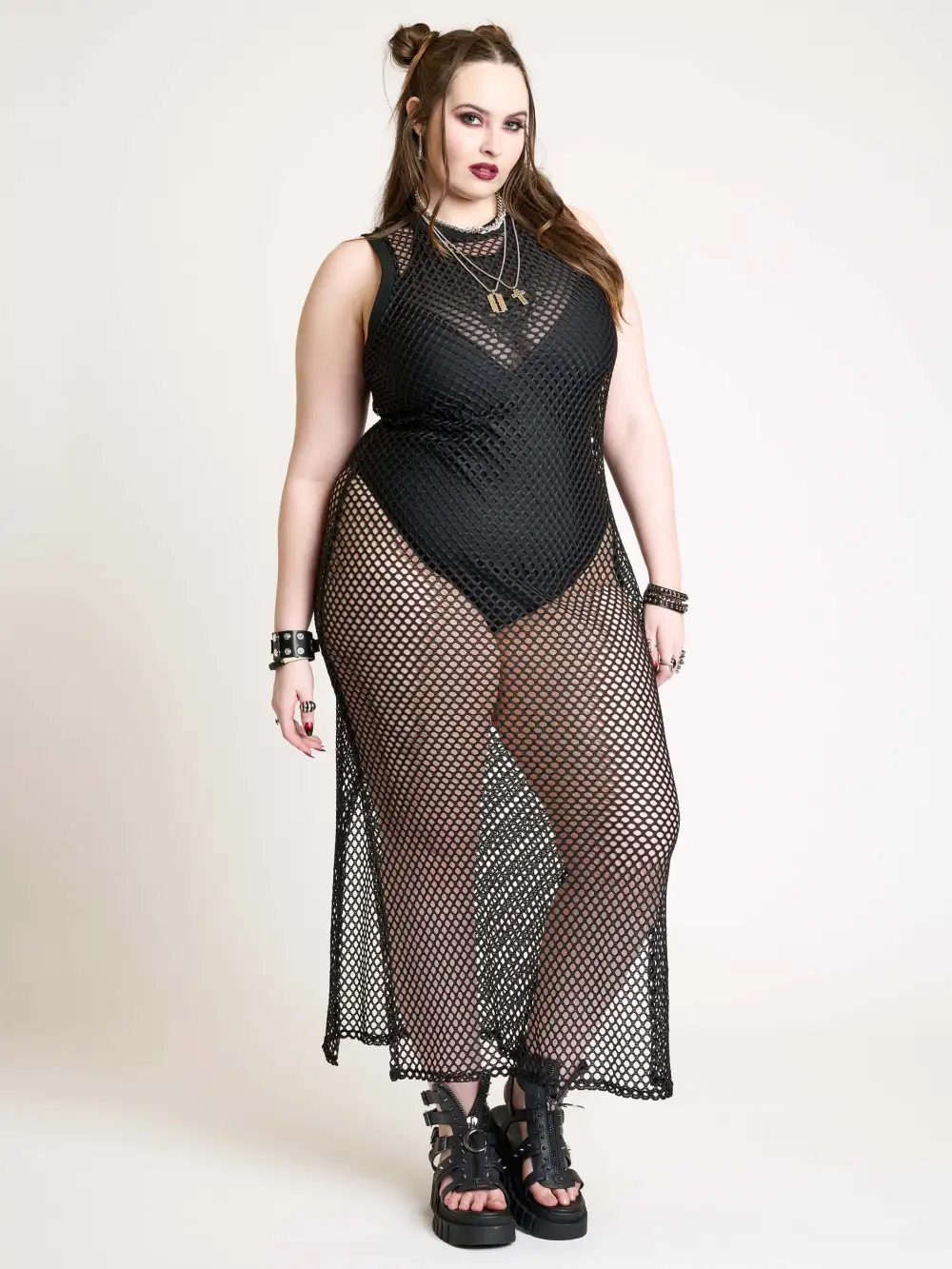 Fishnet Maxi Dress