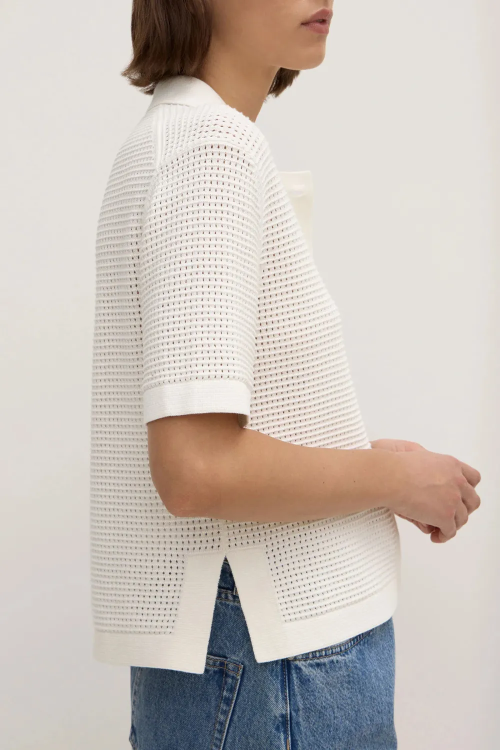 Side Opening Short Sleeved Shirt