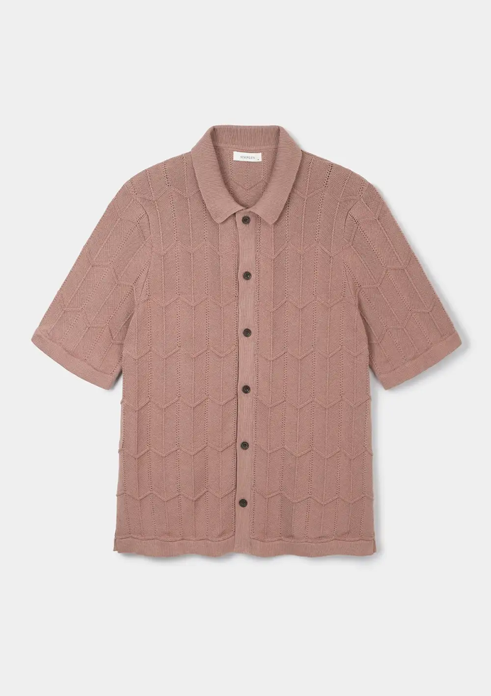 Clay Chevron Knit Polo