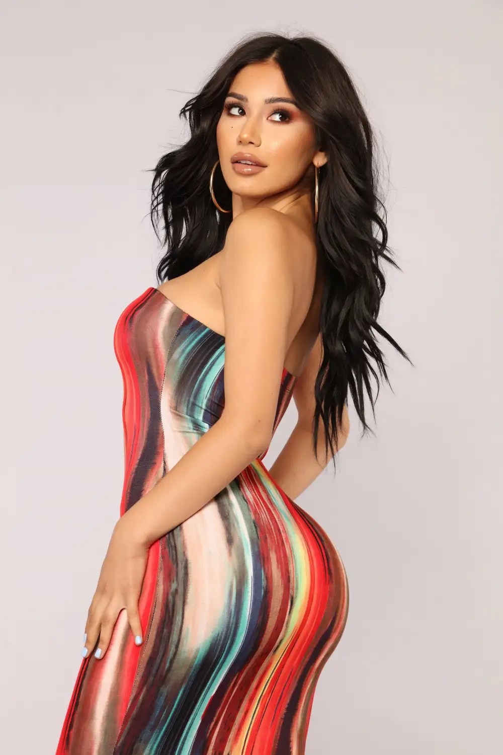 Work Of Art Dress - Red/Multi
