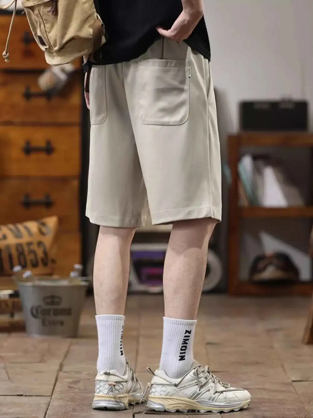 Casual Loose-Fit Drawstring Shorts