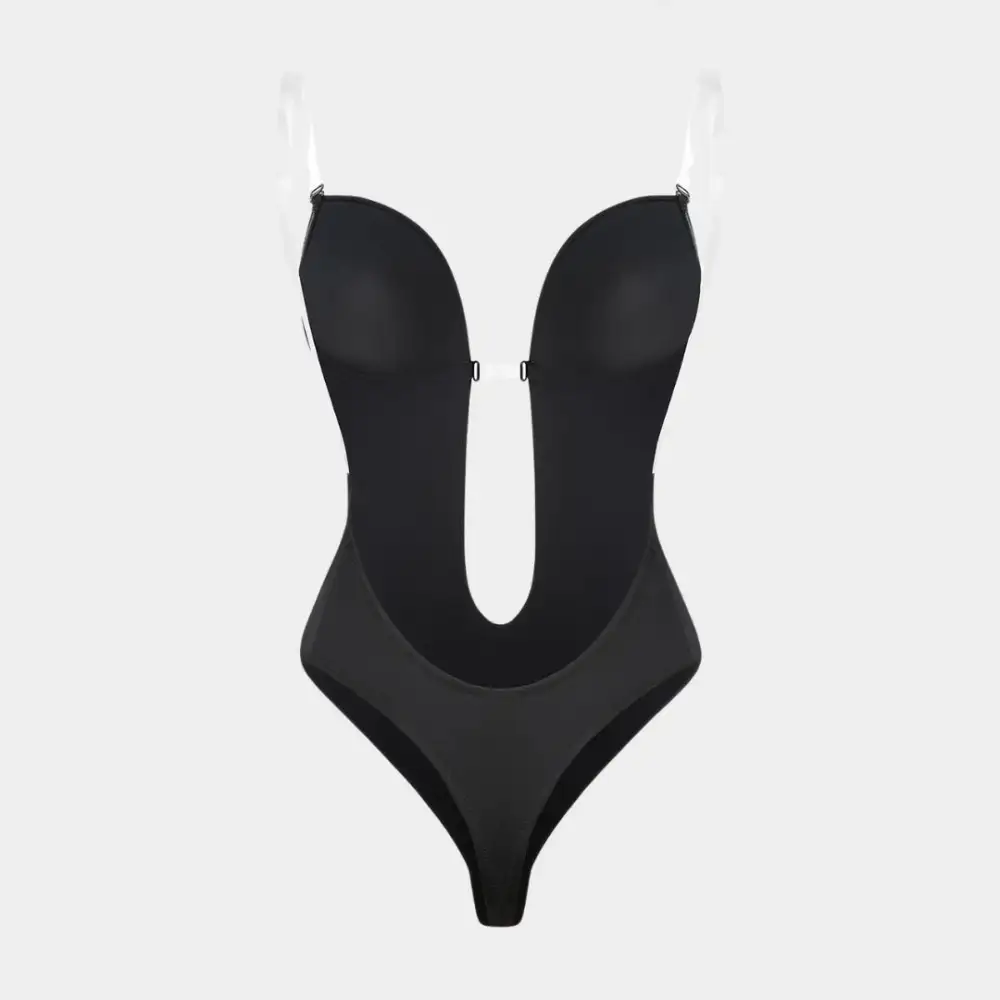 Backless U Plunge Clear Strap