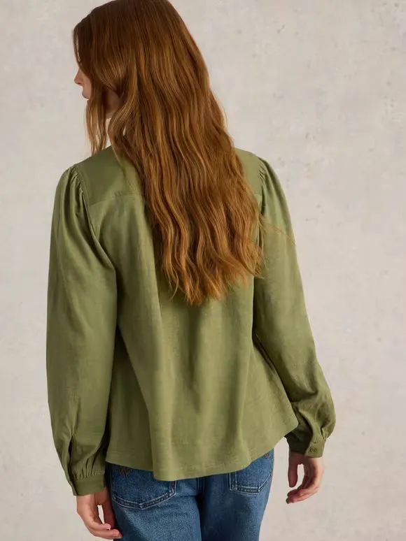 Long Sleeve Mix Shirt