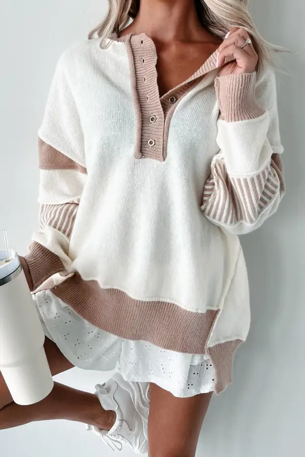 Oversized Colorblock Sweater