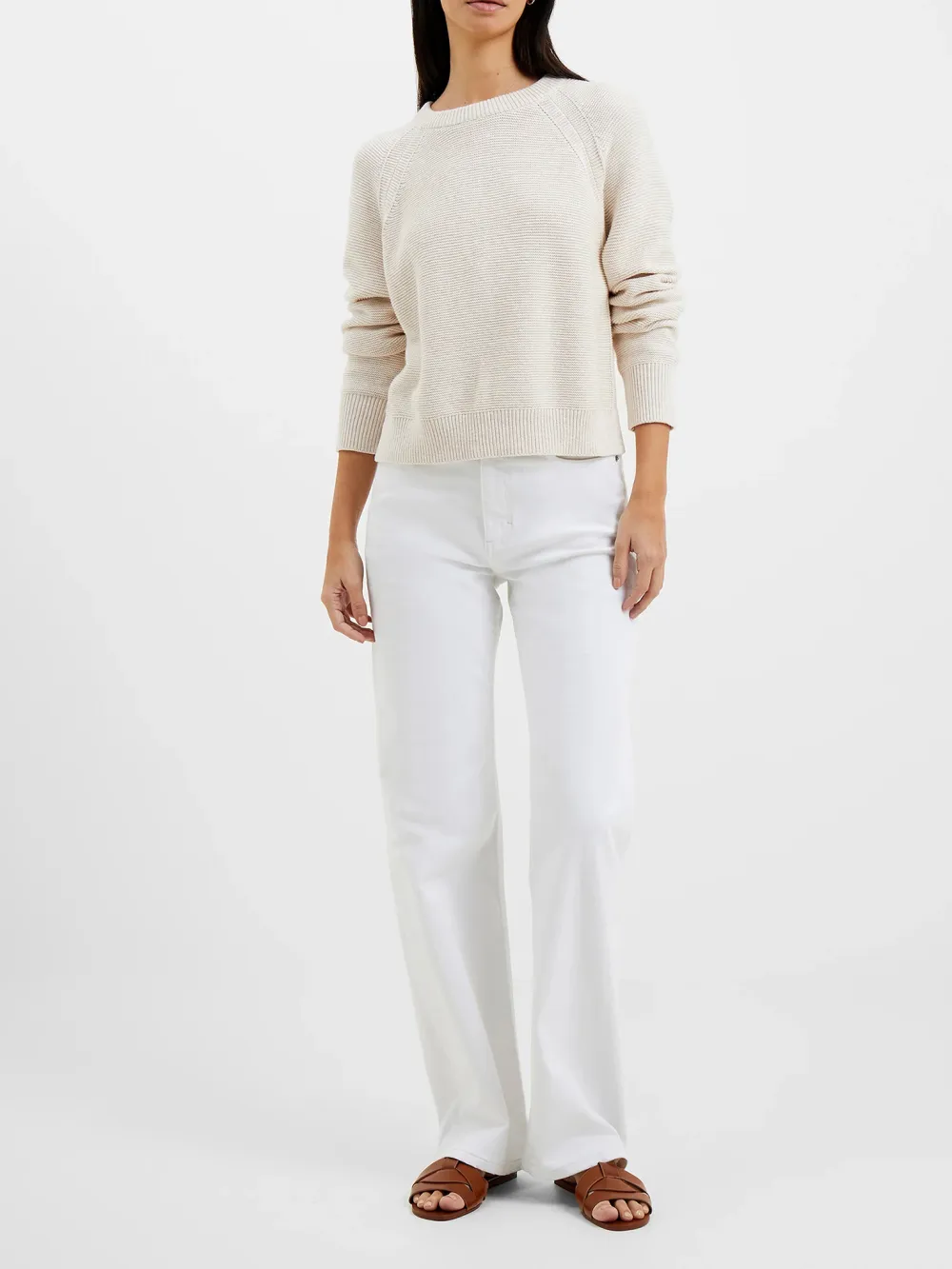 Simple Solid Color Crew Neck Sweater