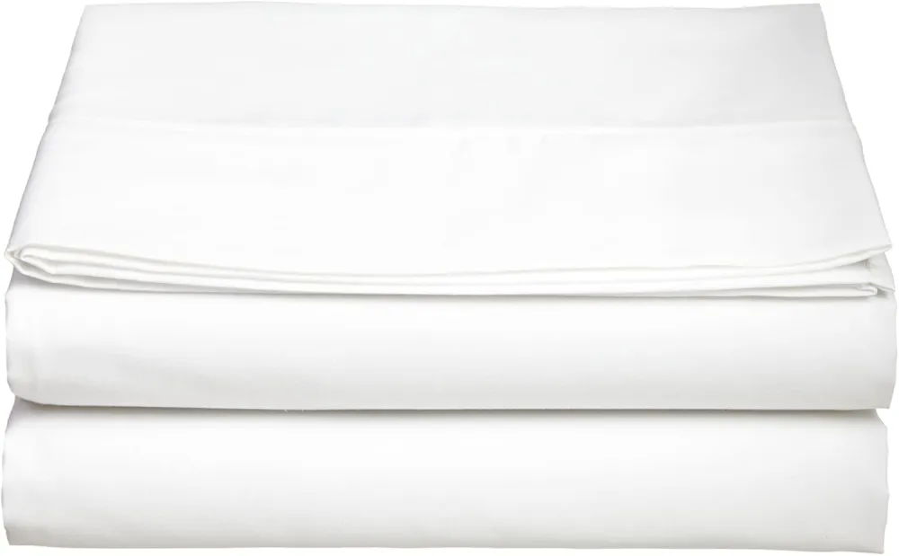 (Store Closing Sale) Set of 2 Silky Soft Polyester Single Flat Sheet