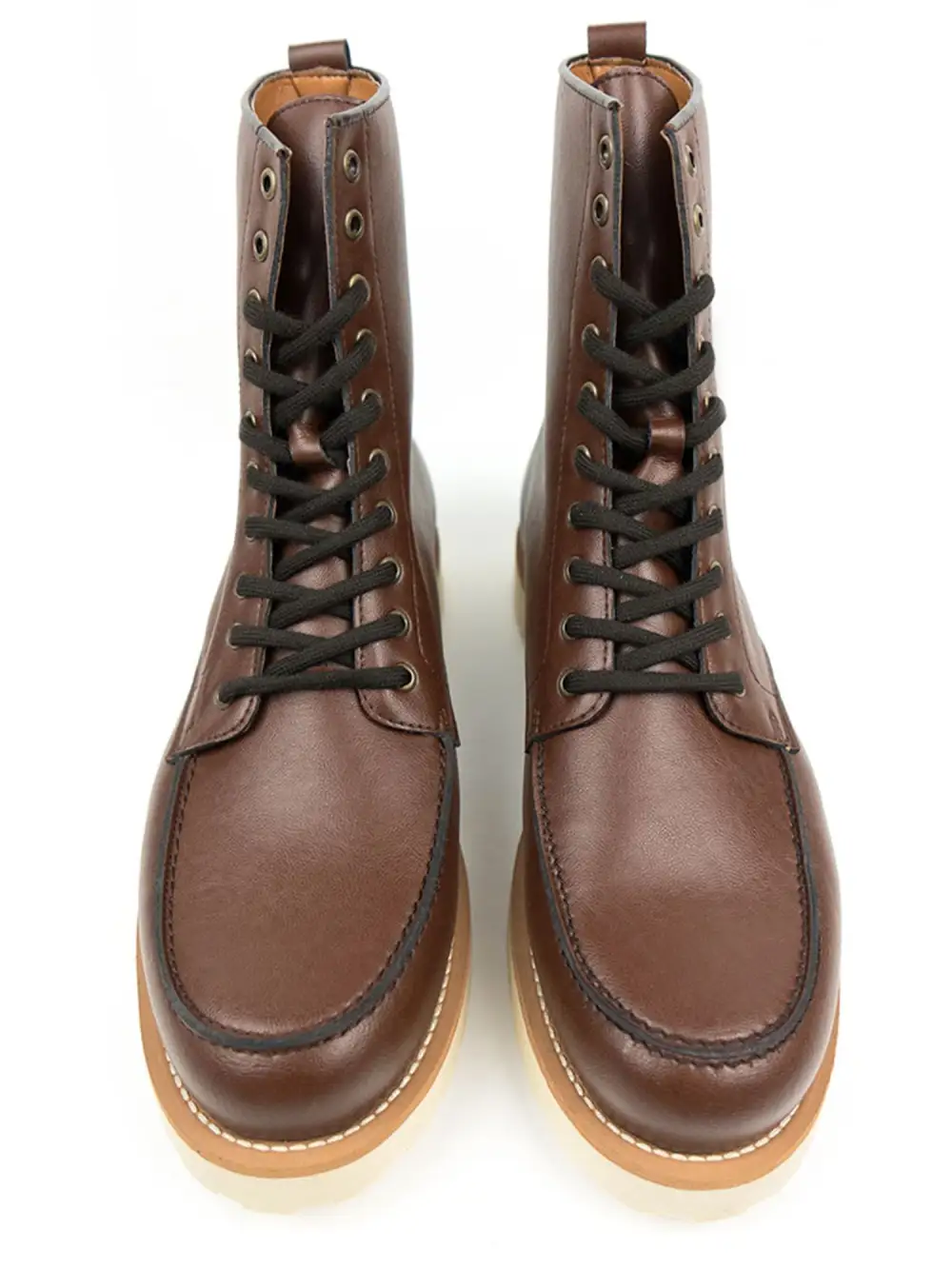 Men's Clean Modern Water Resistant Vegan Leather Everyday Boots