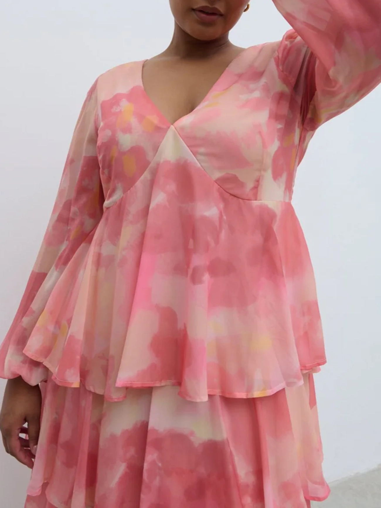 Ruffle Maxi Dress Curve