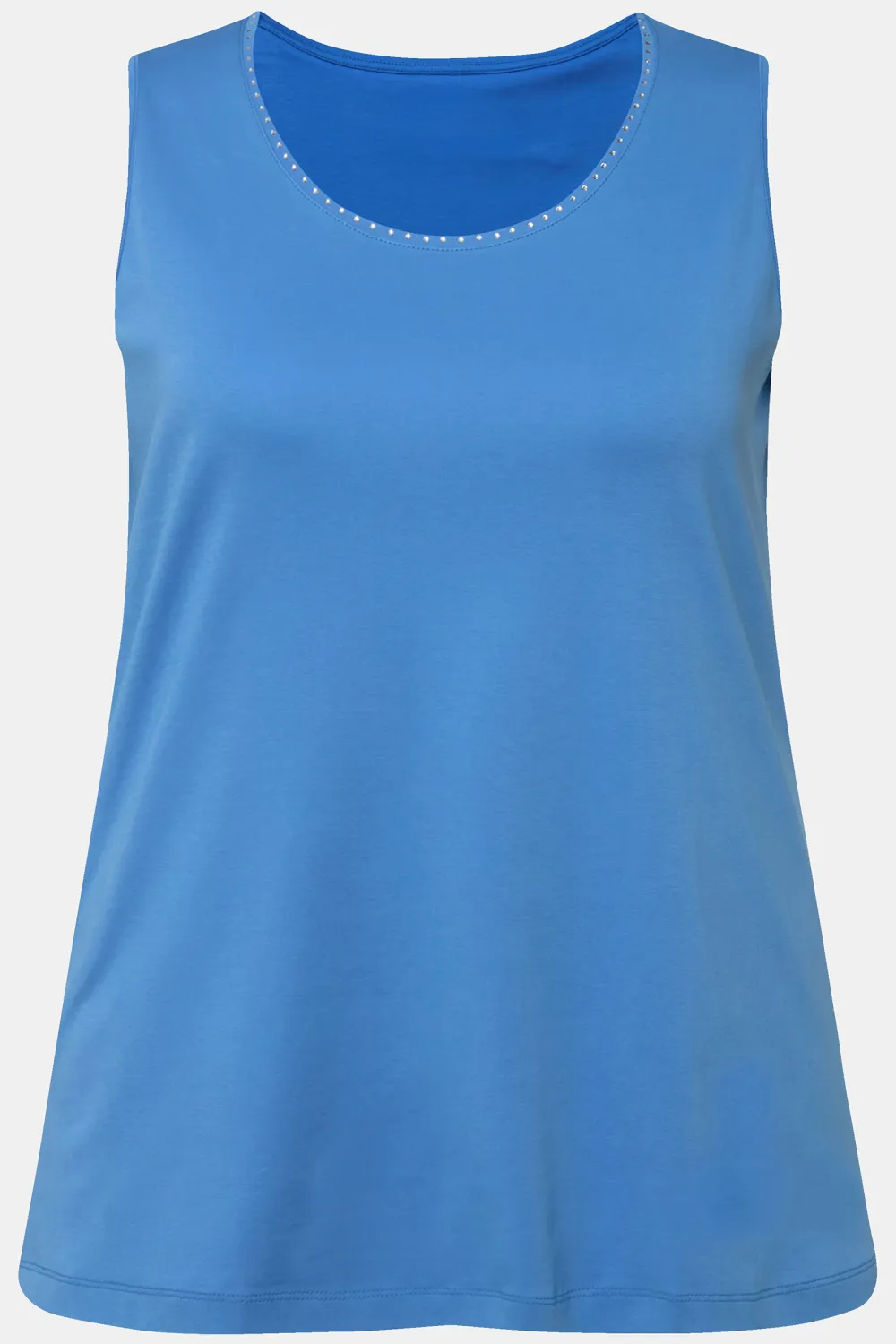Women's Round Neck Vest With Diamond Studded Collar