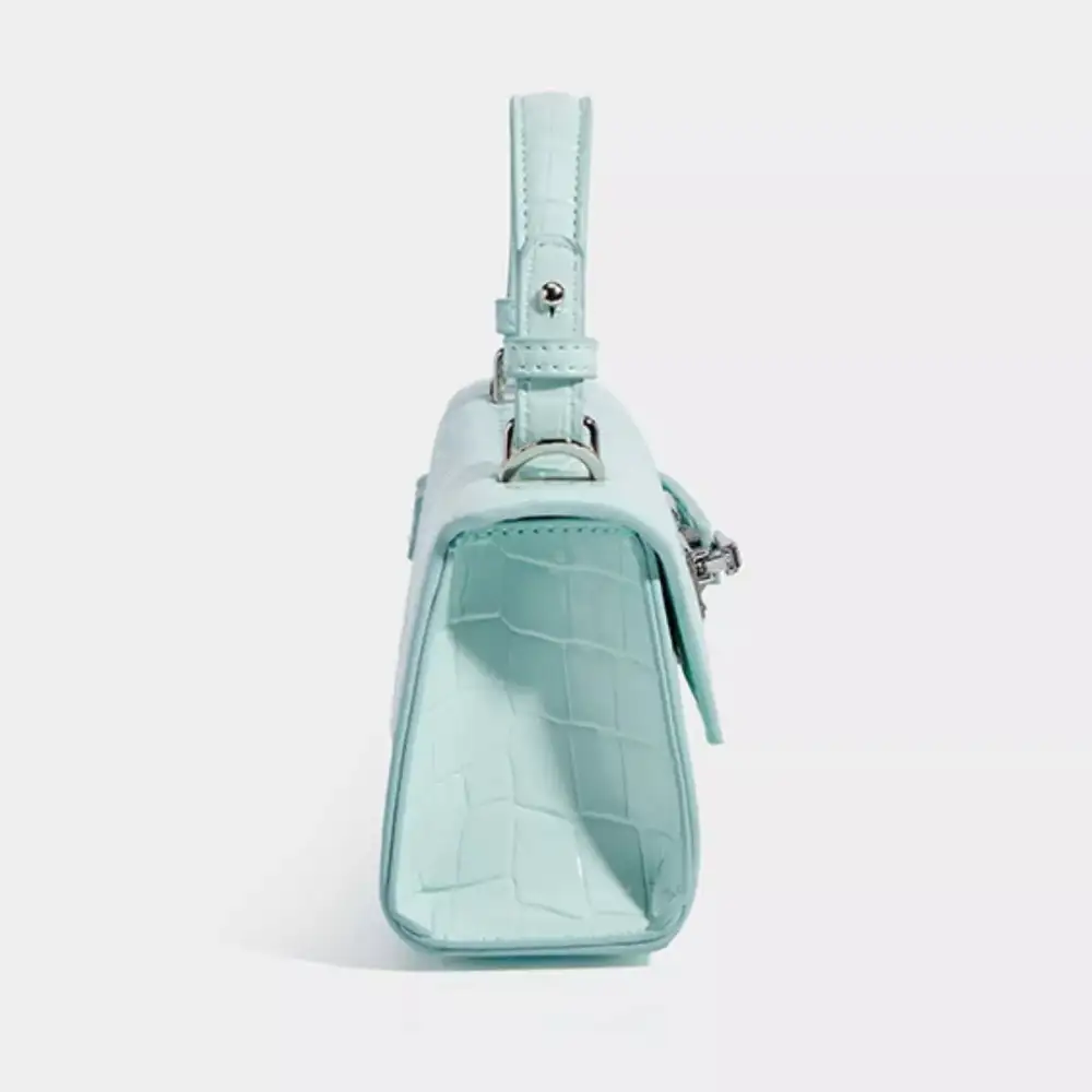 Crocodile Embossed Crossbody Bag