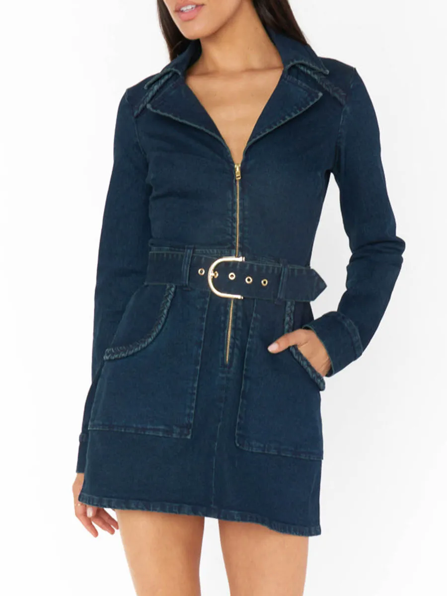 Outlaw Long Sleeve Denim Dress