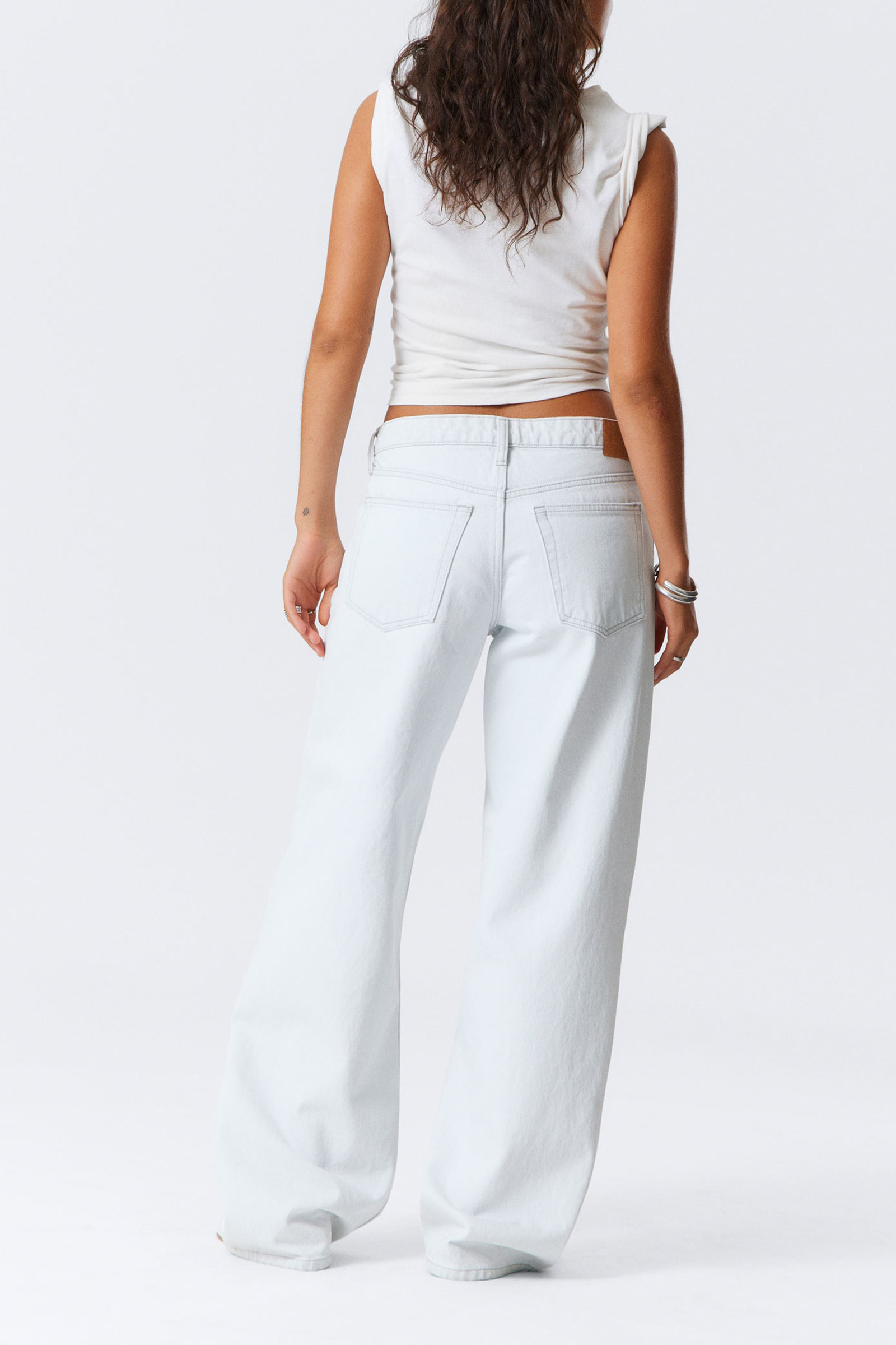 Button Up Wide Leg Jeans