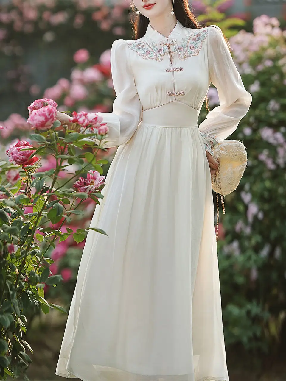 Embroidered Maxi Dress
